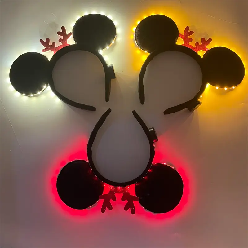 LED Mickey Headband with Purple Light - Image 21