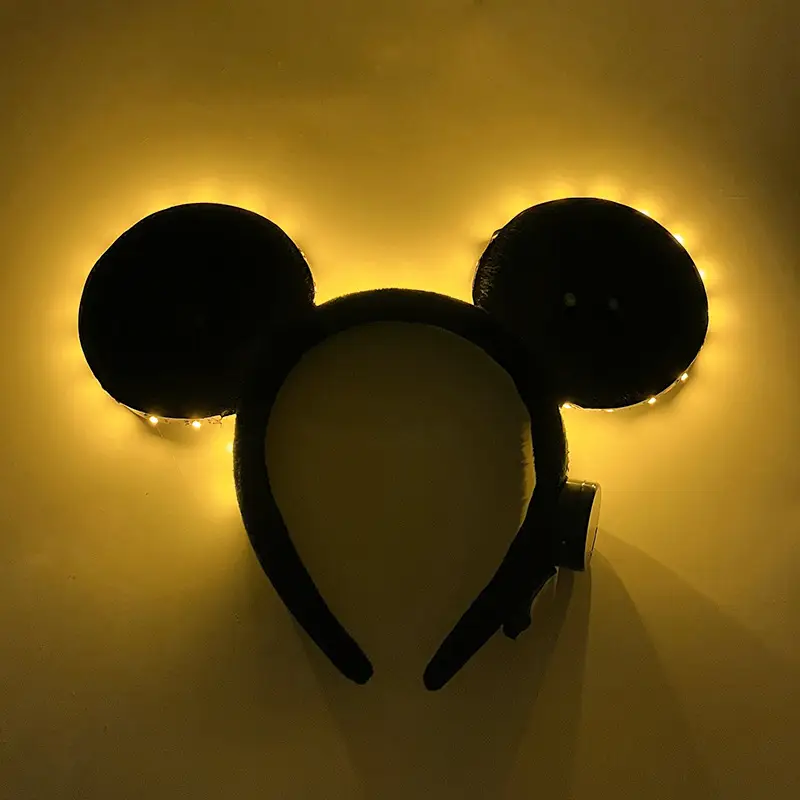 LED Mickey Headband with Purple Light - Image 13