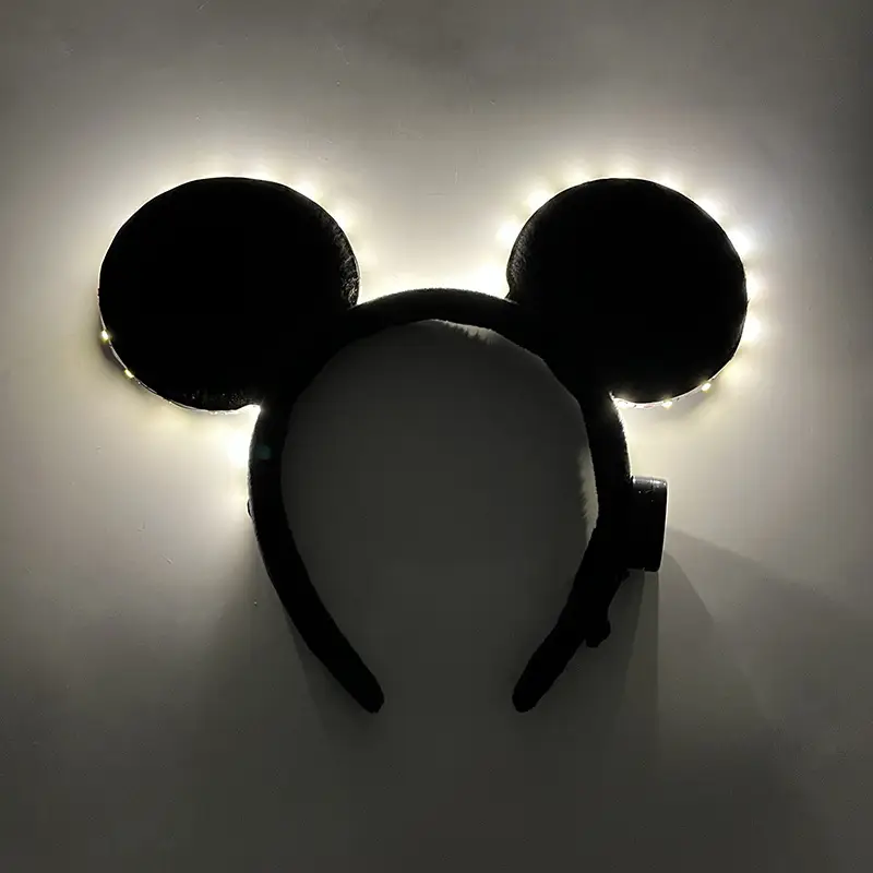 LED Mickey Headband with Purple Light - Image 14