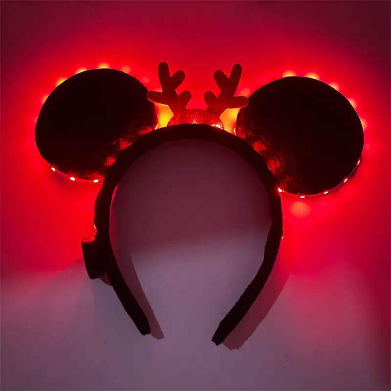 LED Mickey Headband with Purple Light - Image 15