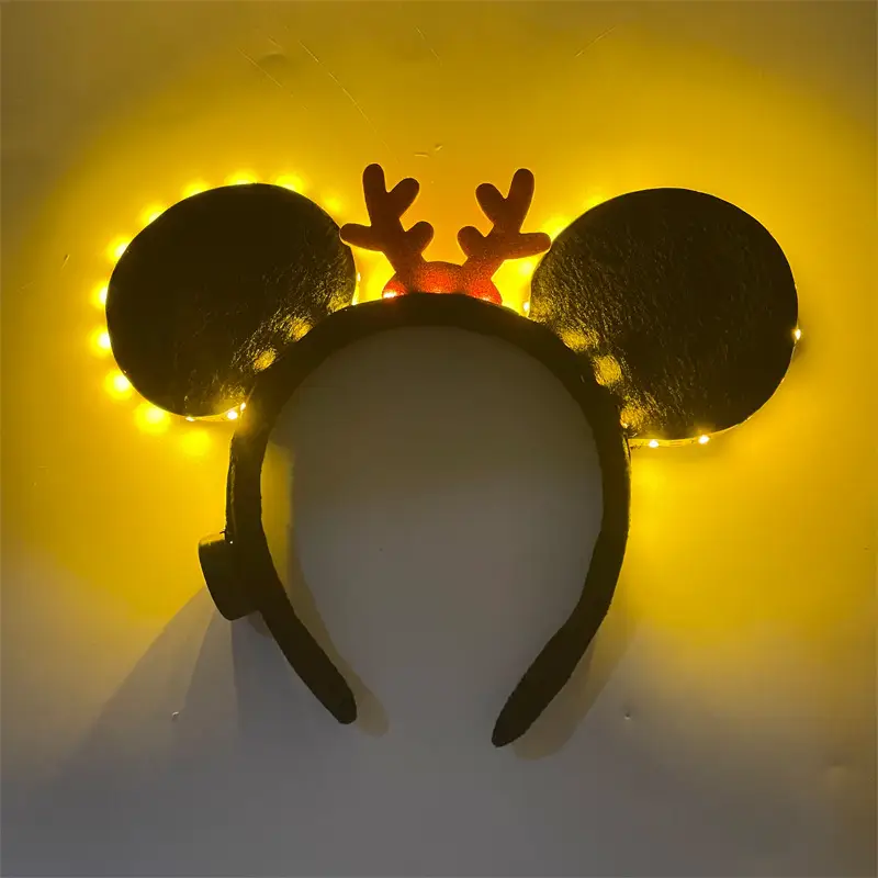 LED Mickey Headband with Purple Light - Image 16
