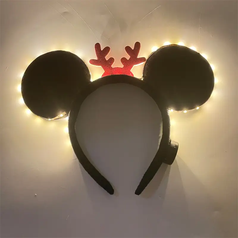 LED Mickey Headband with Purple Light - Image 17