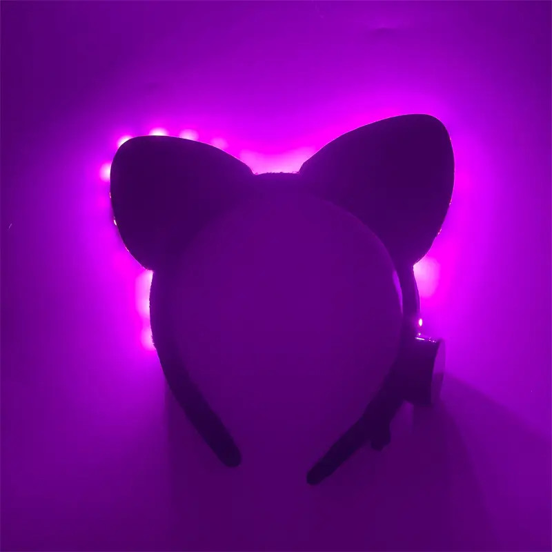 LED Mickey Headband with Purple Light - Image 4