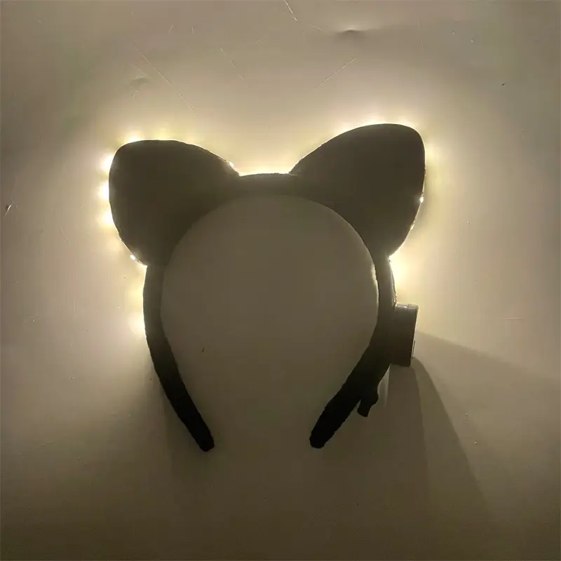LED Mickey Headband with Purple Light - Image 7