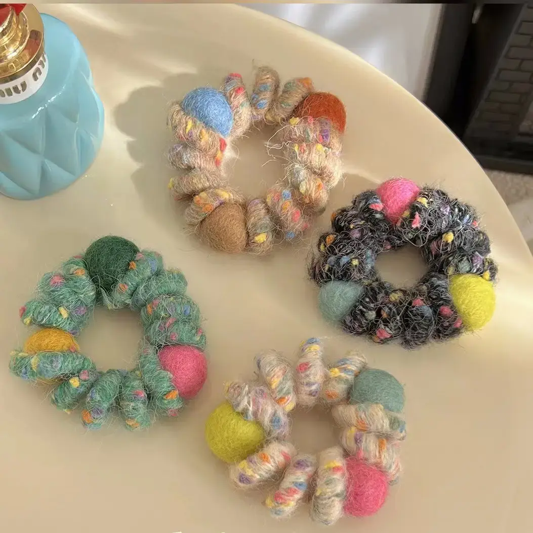 Pink Plush Hair Ties for Girls & Women — feature 10