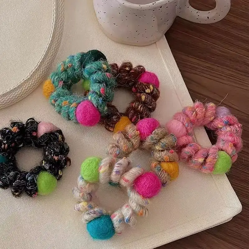 Pink Plush Hair Ties for Girls & Women — feature 9
