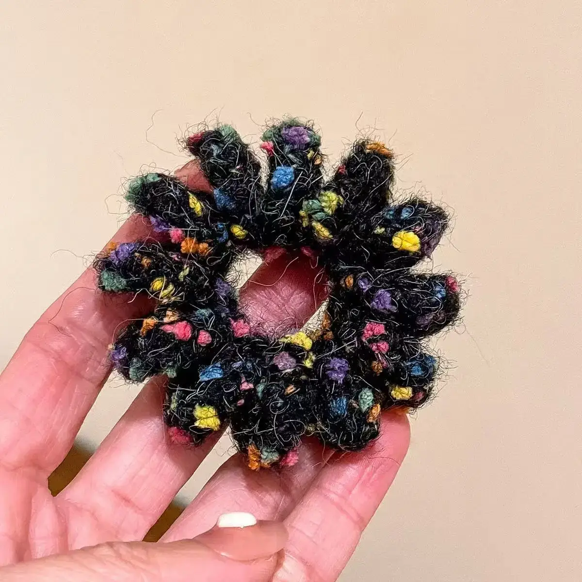 Pink Plush Hair Ties for Girls & Women - Image 11