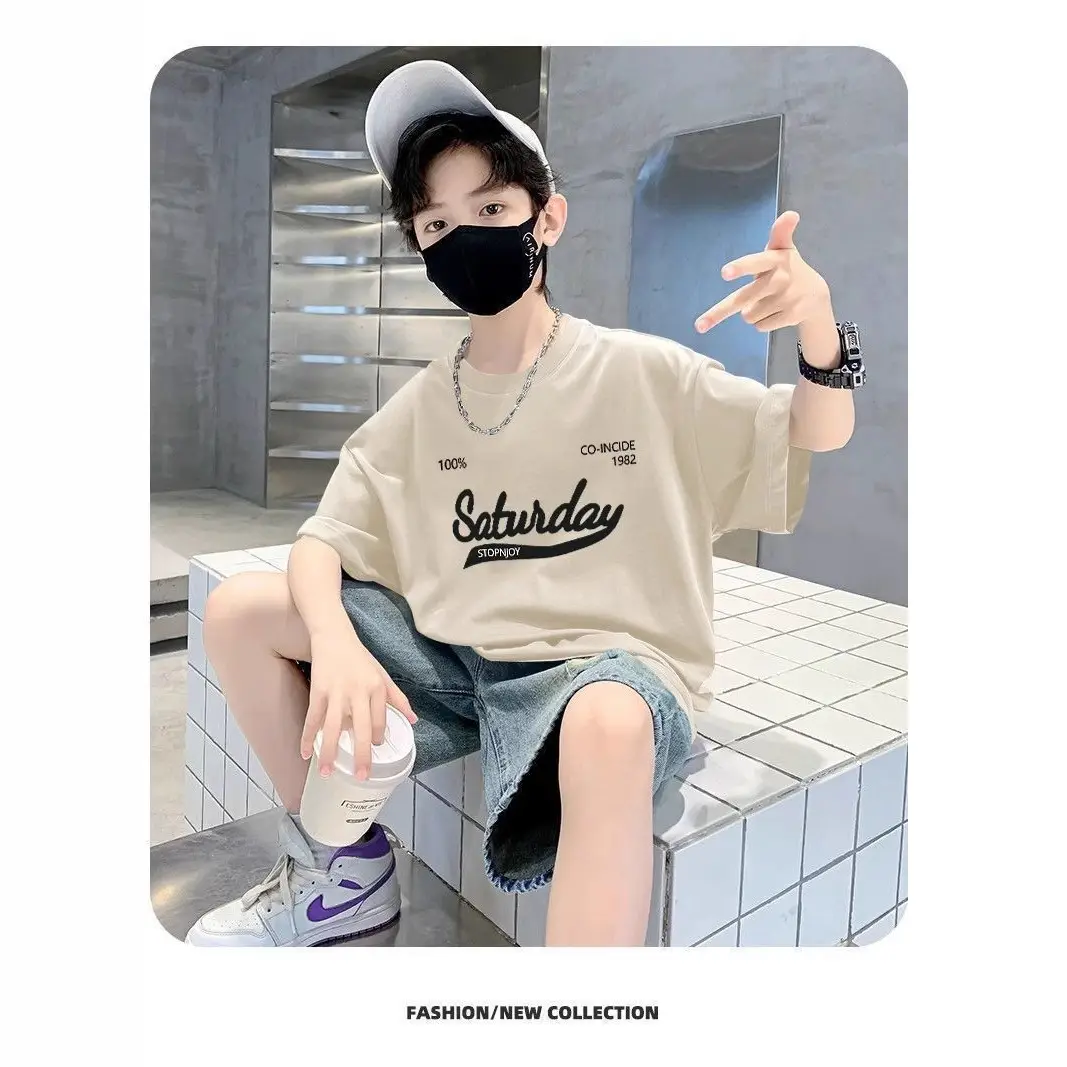 Boys Cotton Cartoon T-Shirt Summer Loose Fit - Image 8