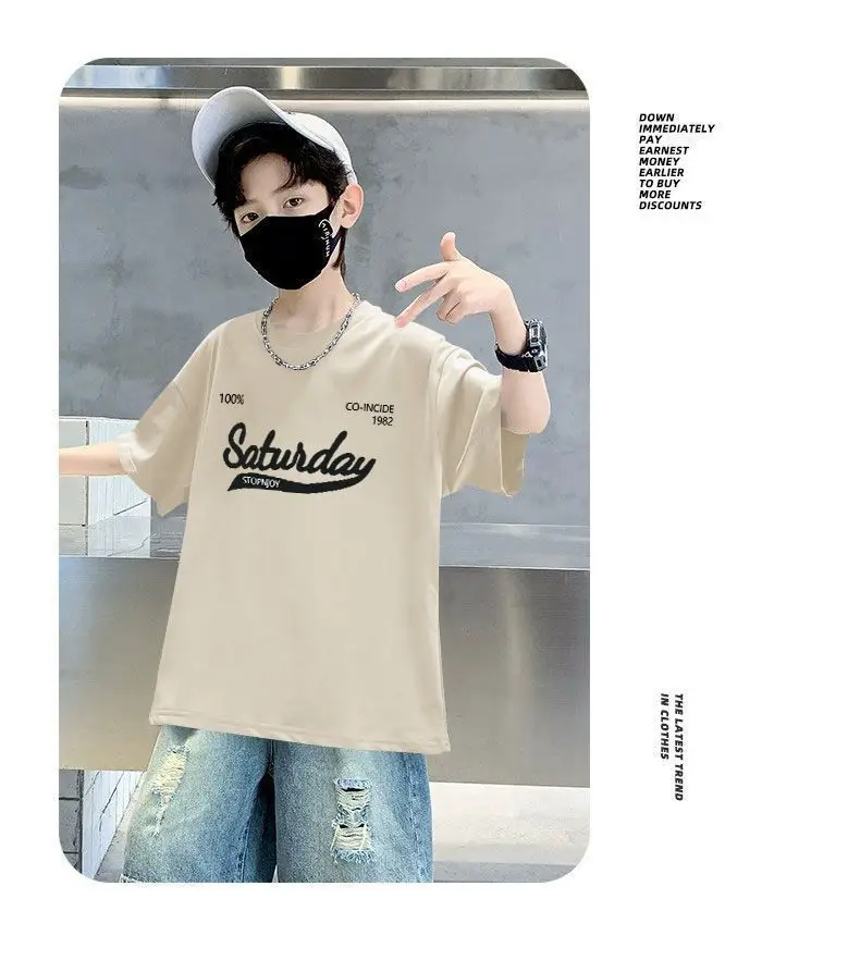 Boys Cotton Cartoon T-Shirt Summer Loose Fit — feature 11