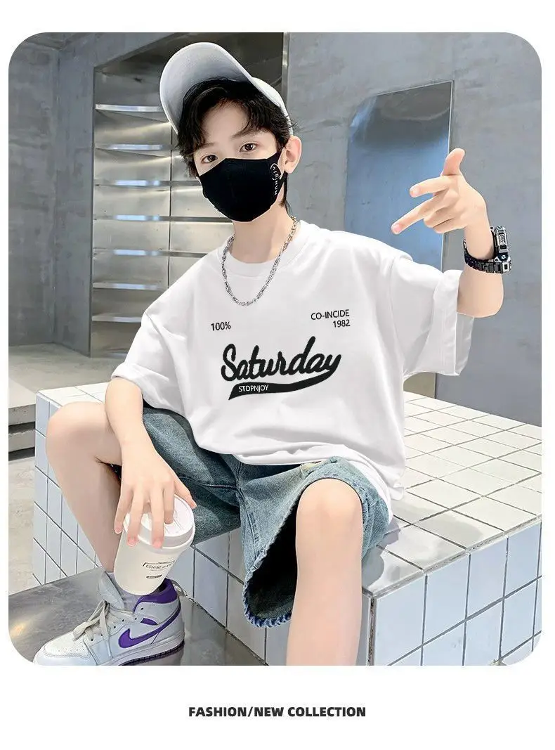 Boys Cotton Cartoon T-Shirt Summer Loose Fit — feature 5