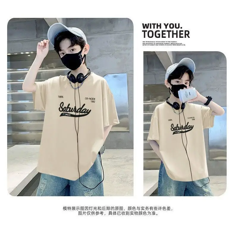 Boys Cotton Cartoon T-Shirt Summer Loose Fit — feature 9