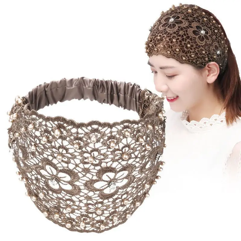 Hollow Crossbody Hair Cover with Lace Design - Image 8