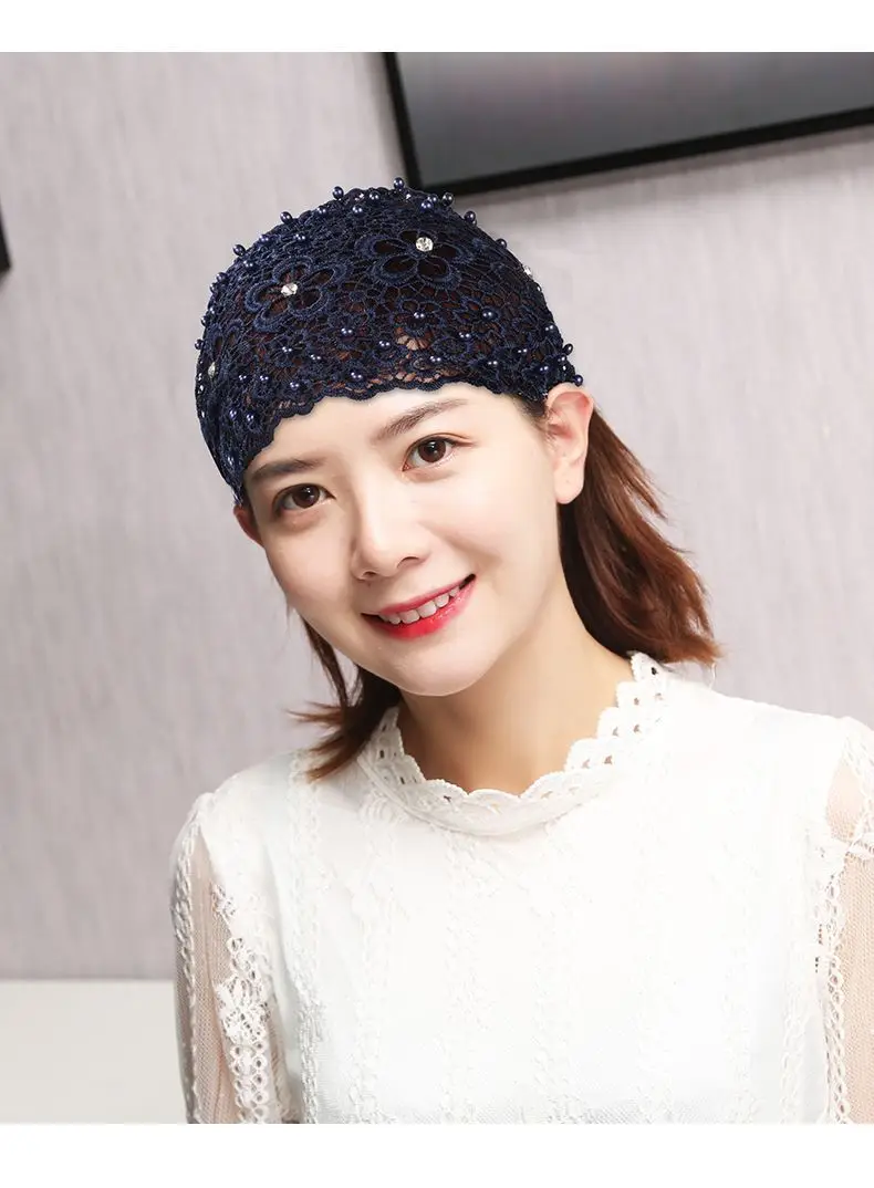 Hollow Crossbody Hair Cover with Lace Design — feature 12