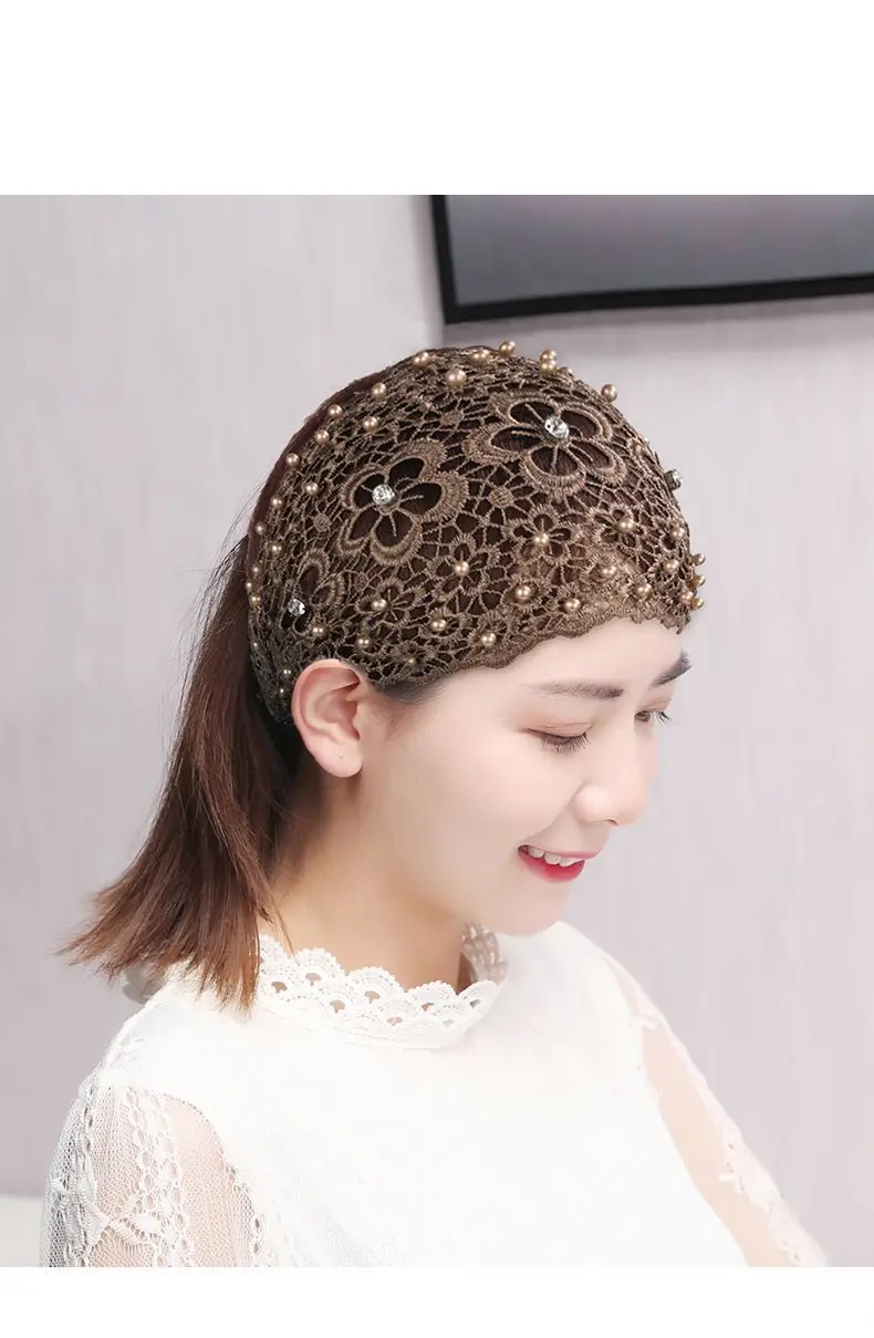 Hollow Crossbody Hair Cover with Lace Design — feature 14