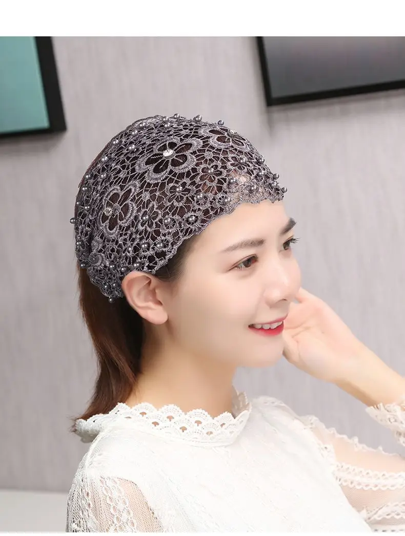 Hollow Crossbody Hair Cover with Lace Design — feature 16