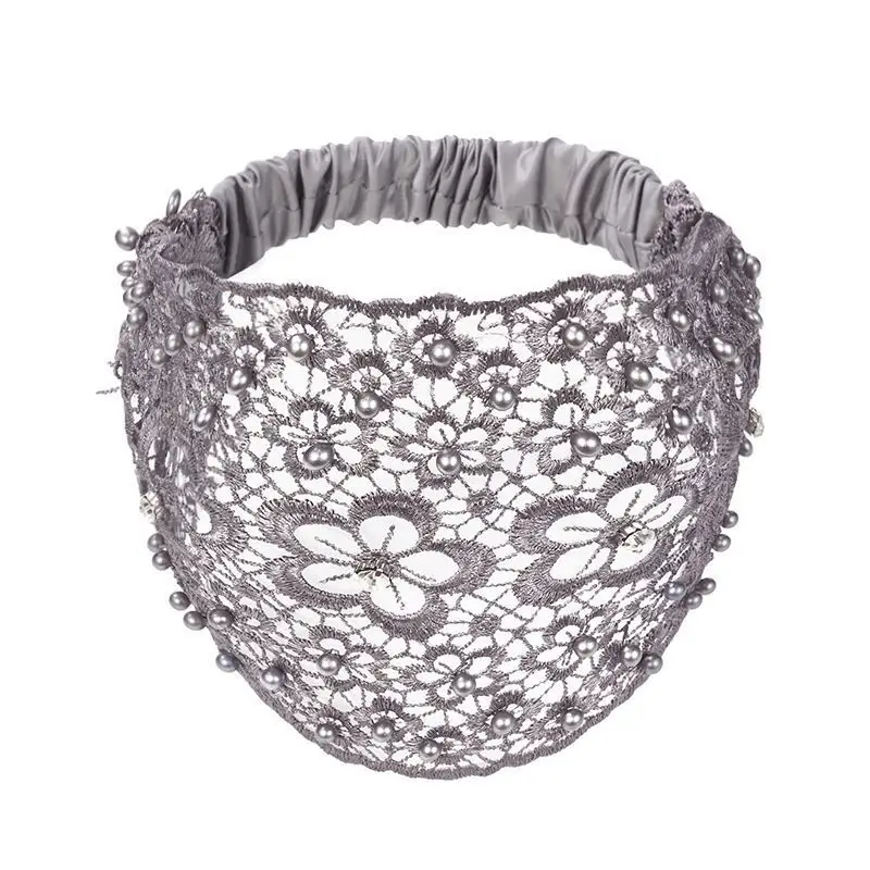 Hollow Crossbody Hair Cover with Lace Design - Image 4