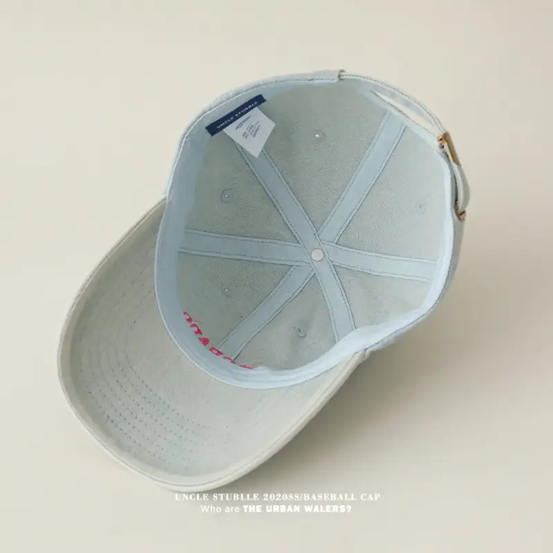 Colorado Letter Embroidered Wash Denim Cap for Men Women — feature 5