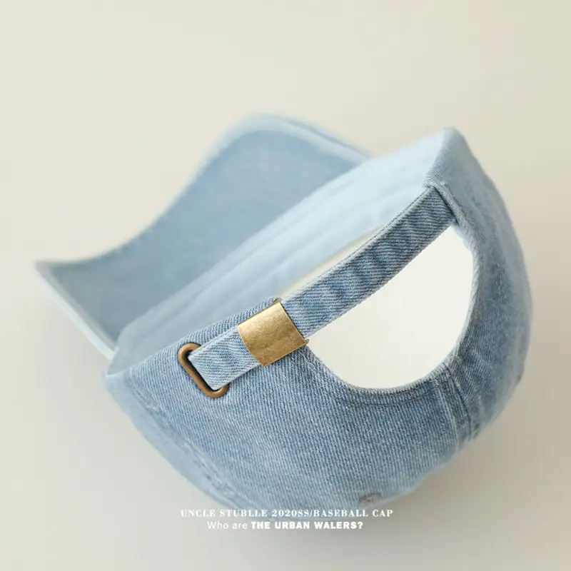 Colorado Letter Embroidered Wash Denim Cap for Men Women — feature 8