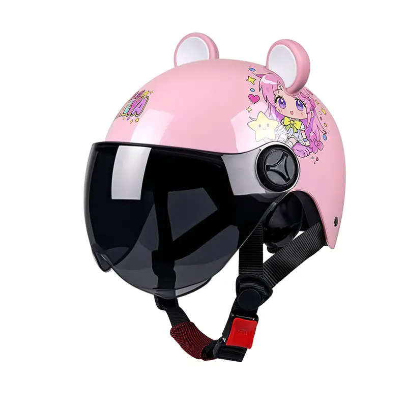 Kids Safety Helmet Blue Cartoon 3-12Yrs Cycling