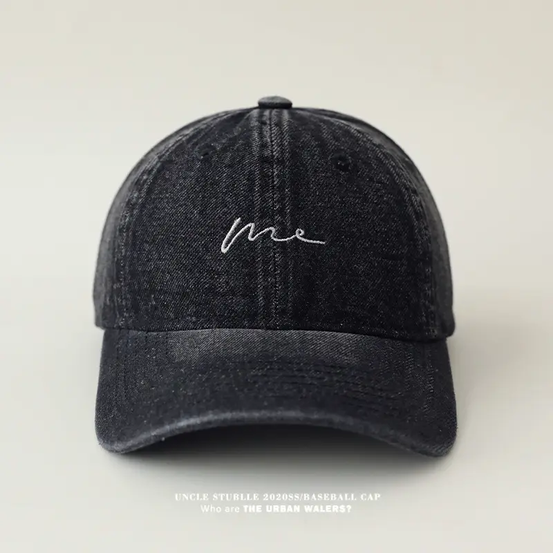Black Unisex Baseball Cap with "My" Embroidery — feature 14