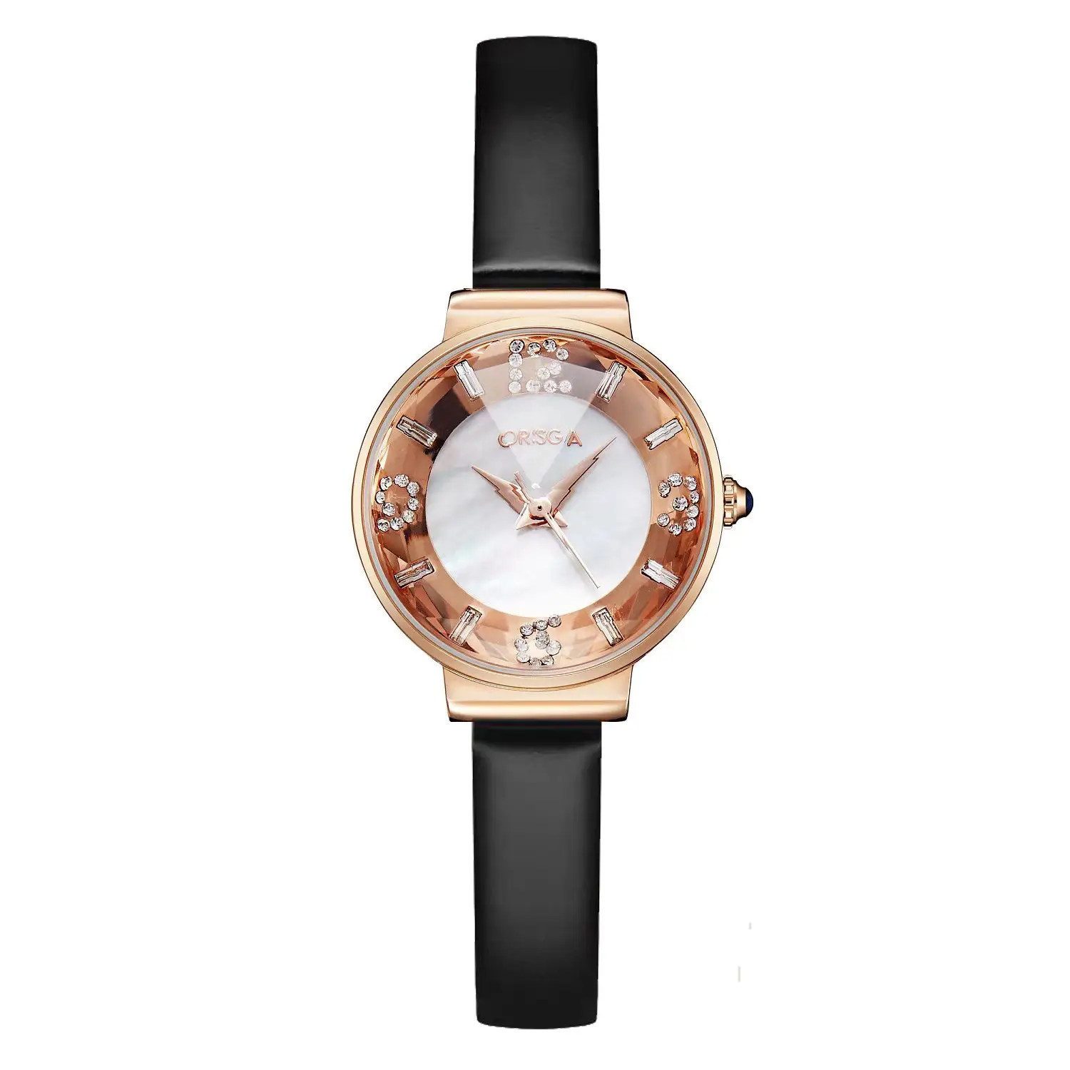 Oshga Women's Quartz Watch with Green Diamond Dial — feature 5