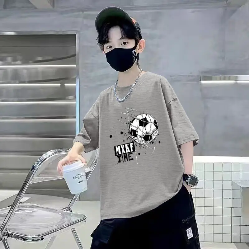 Boys Cotton Printed T-Shirt Summer Loose Fit - Image 5