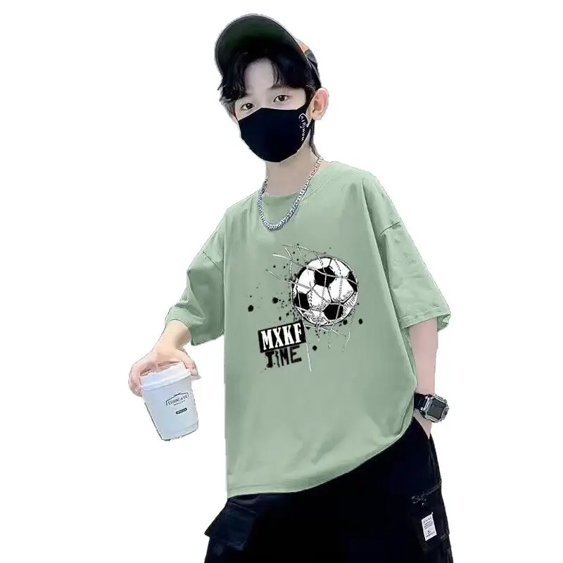 Boys Cotton Printed T-Shirt Summer Loose Fit - Image 8