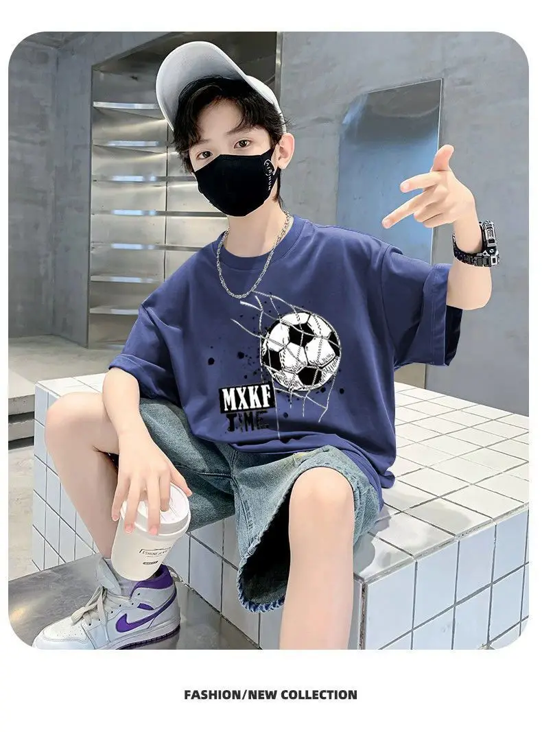 Boys Cotton Printed T-Shirt Summer Loose Fit — feature 10
