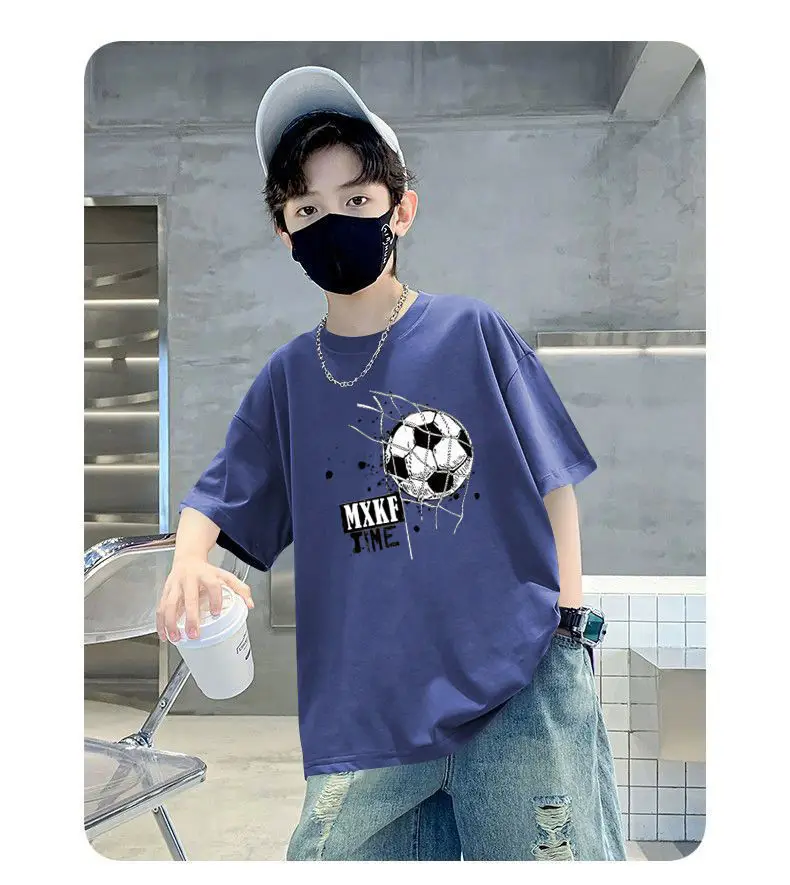 Boys Cotton Printed T-Shirt Summer Loose Fit — feature 12