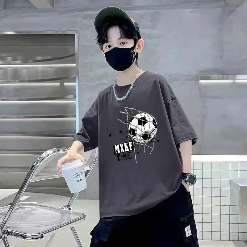 Boys Cotton Printed T-Shirt Summer Loose Fit - Image 2