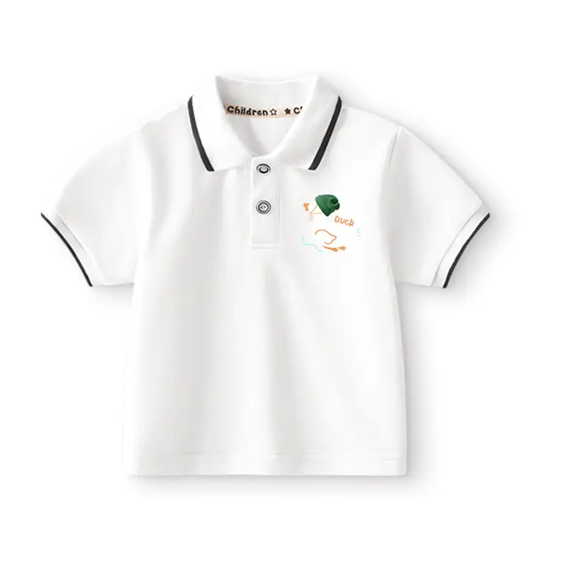 Duomengdou Boys Pink Cotton Polo T-Shirt 2025 - Image 23