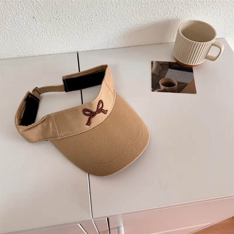 Pink Bow Sun Hat for Girls Running Sports
