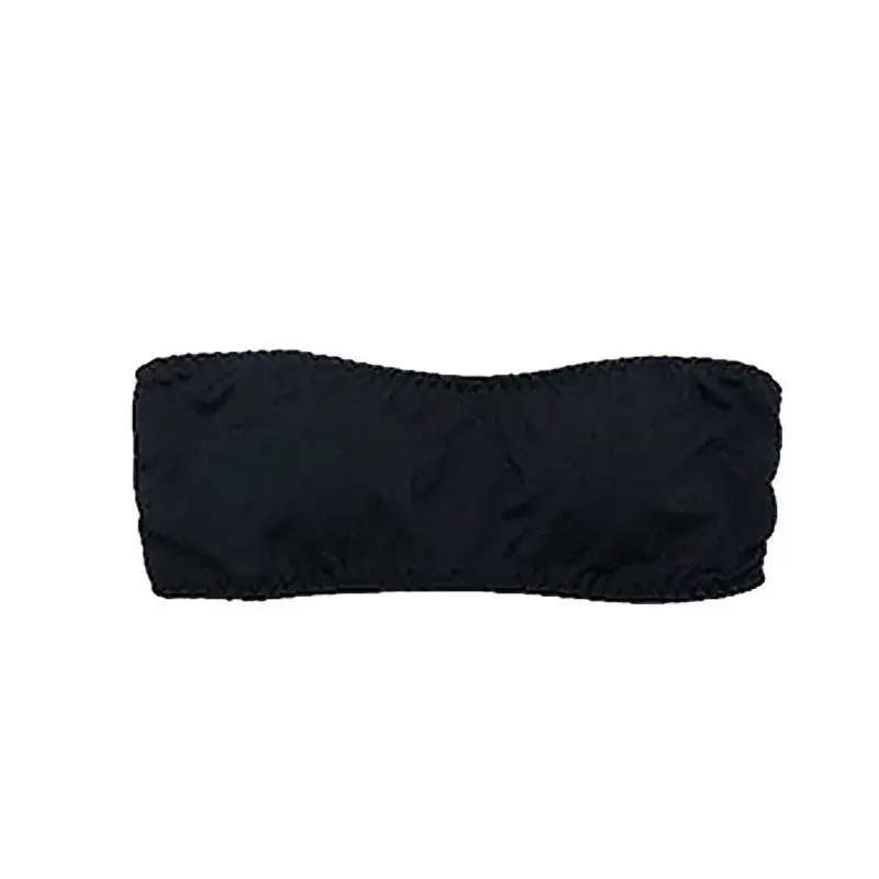 Black Strapless Tube Bra for Women