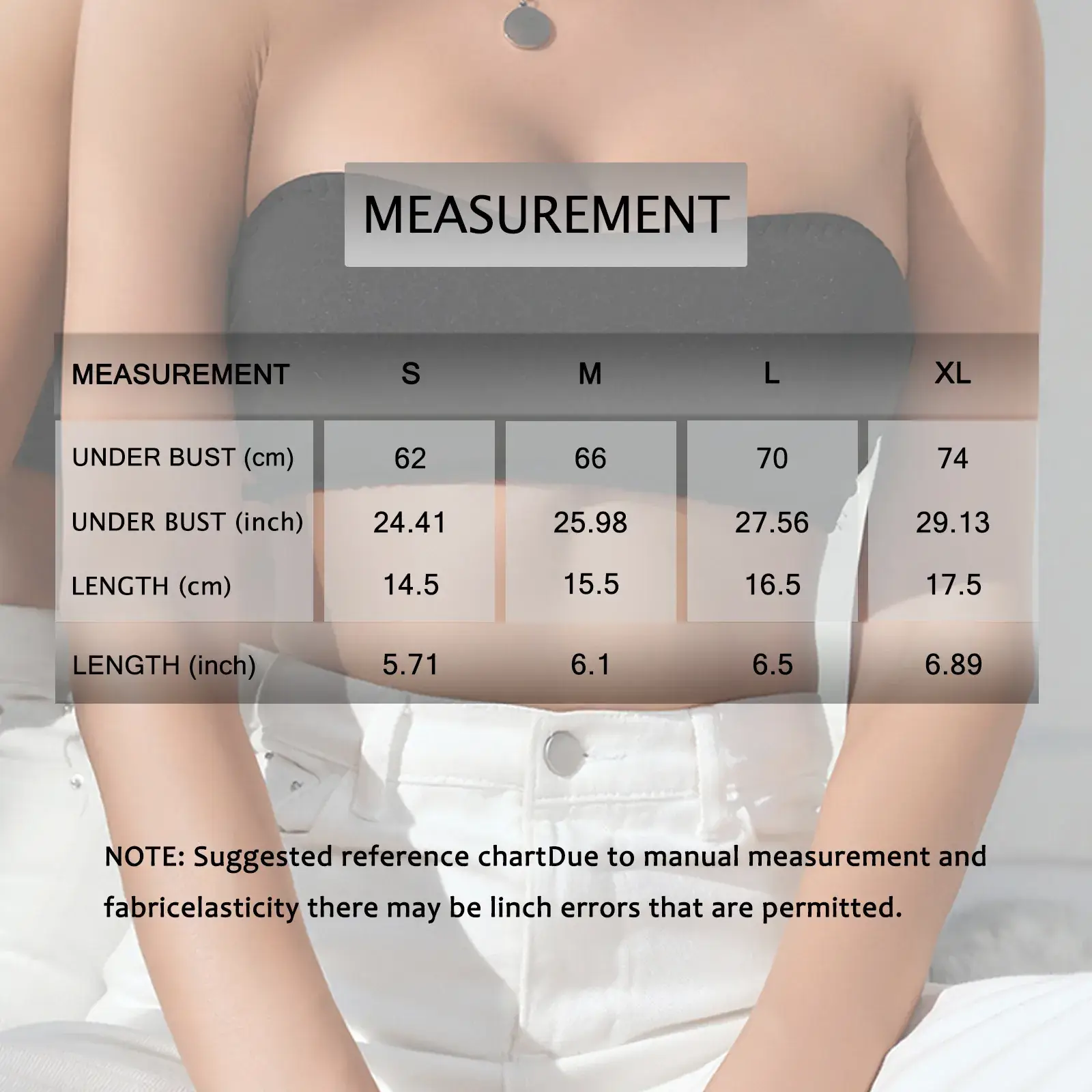 Black Strapless Tube Bra for Women — feature 1