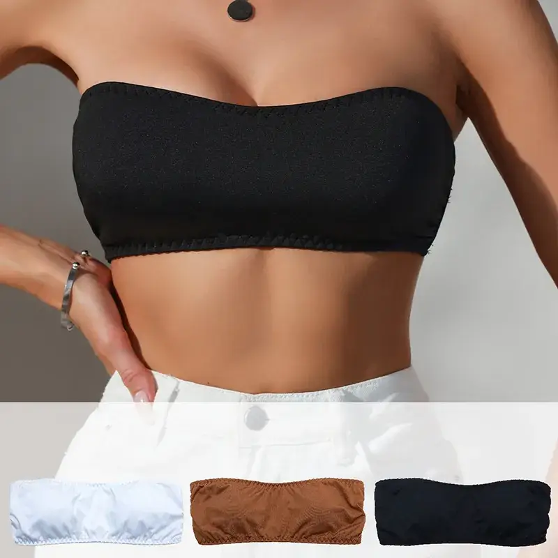Black Strapless Tube Bra for Women — feature 2