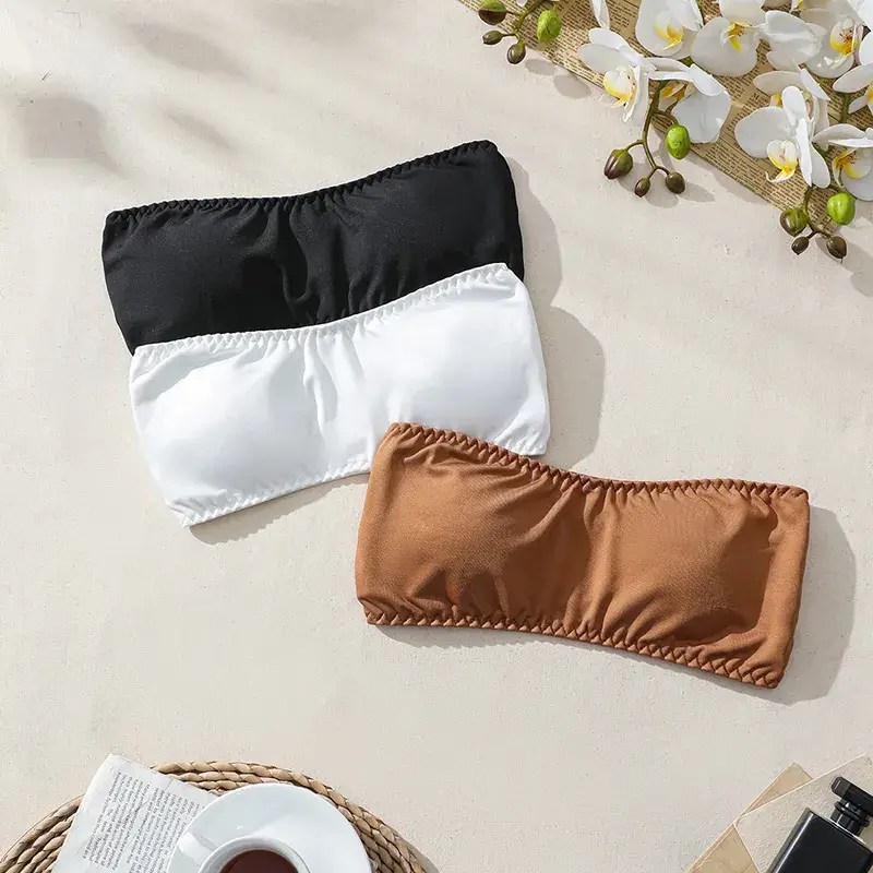 Black Strapless Tube Bra for Women — feature 8