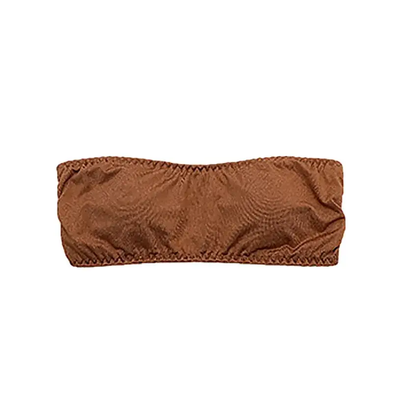 Black Strapless Tube Bra for Women