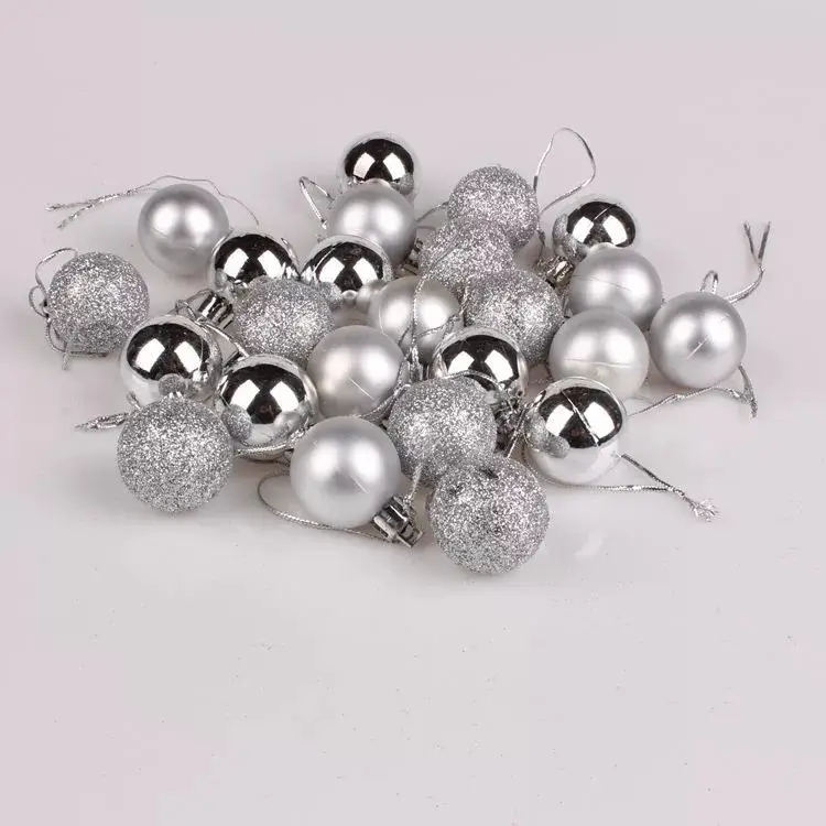 3cm Cross-Country Christmas Balls 24Pcs Electroplated — feature 17
