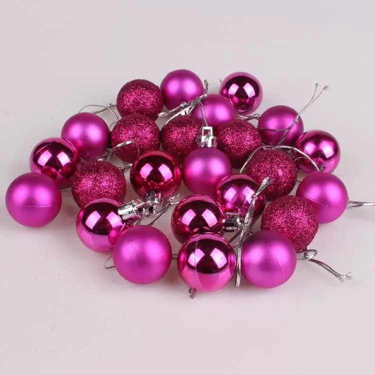 3cm Cross-Country Christmas Balls 24Pcs Electroplated — feature 19