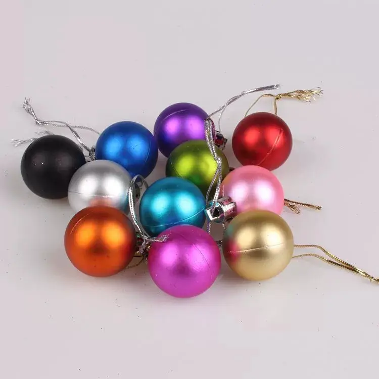 3cm Cross-Country Christmas Balls 24Pcs Electroplated — feature 21