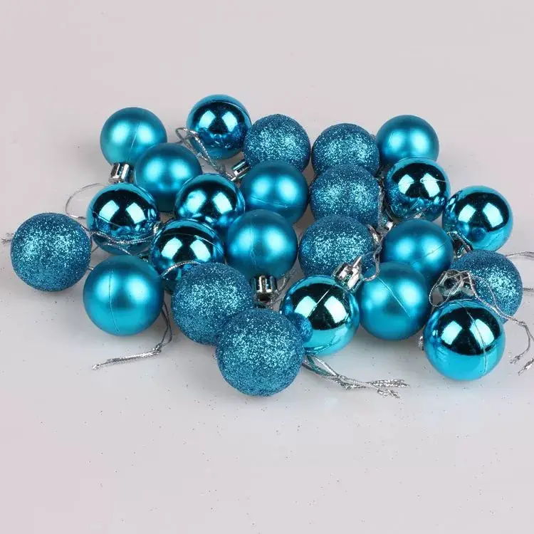 3cm Cross-Country Christmas Balls 24Pcs Electroplated — feature 23
