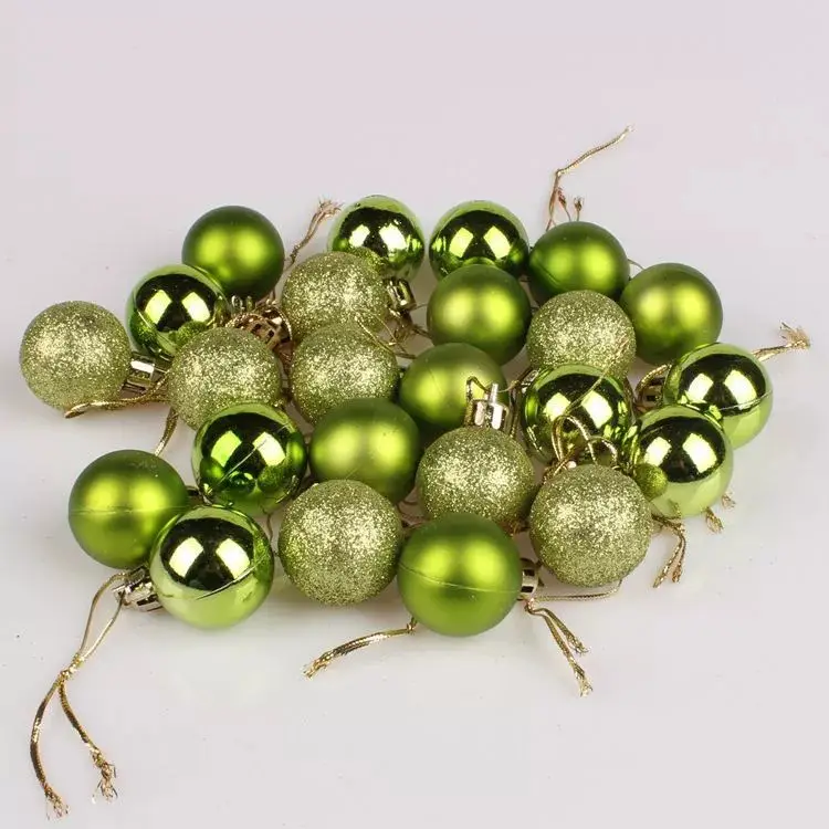 3cm Cross-Country Christmas Balls 24Pcs Electroplated — feature 26