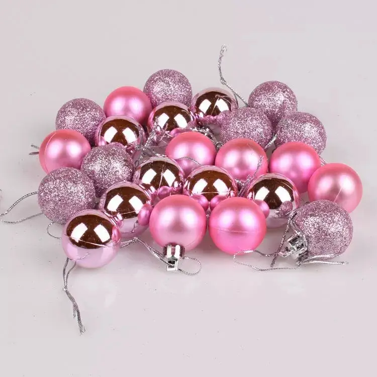 3cm Cross-Country Christmas Balls 24Pcs Electroplated — feature 29