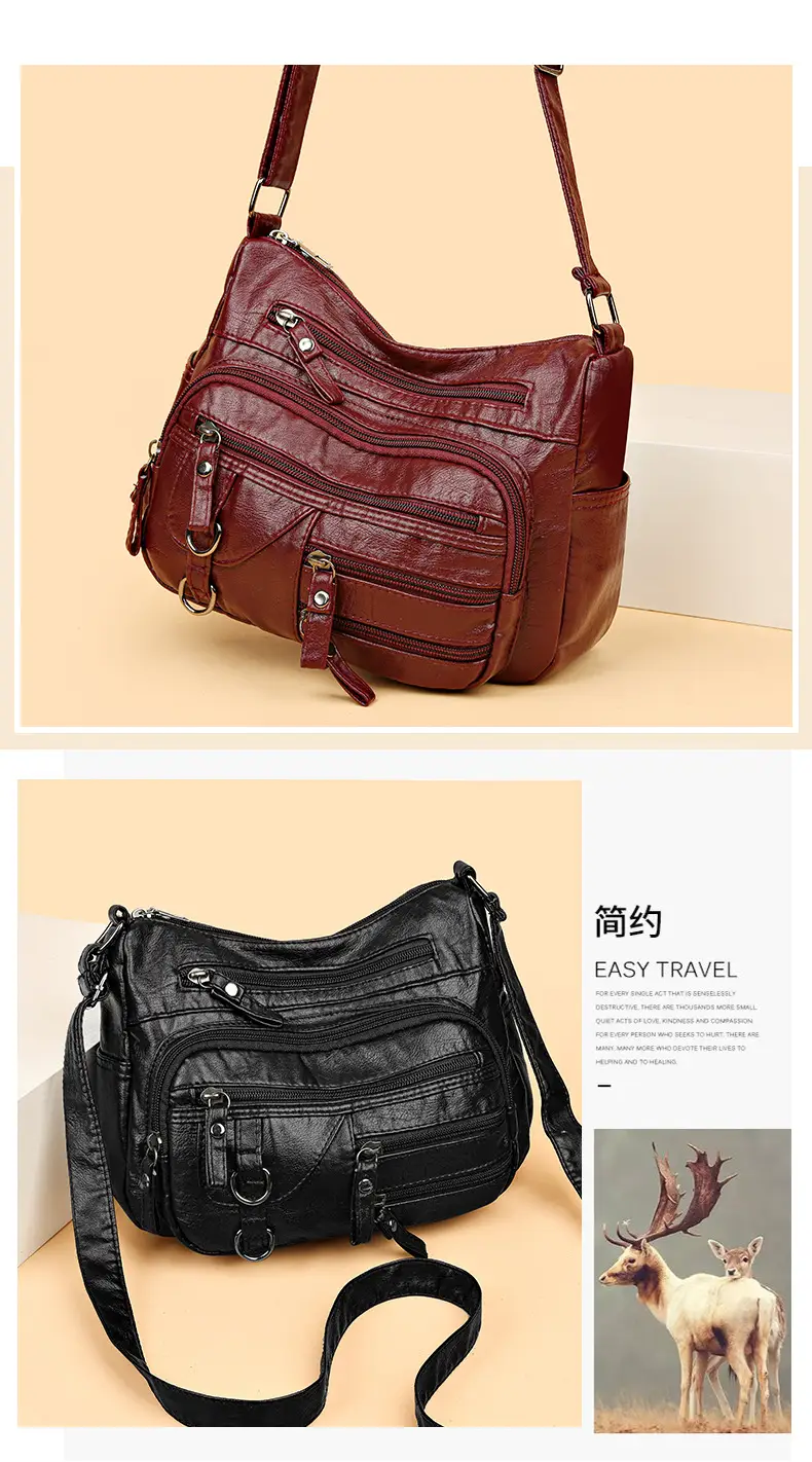 Tan Leather Shoulder Bag for Women 2025 New Fashion — feature 10
