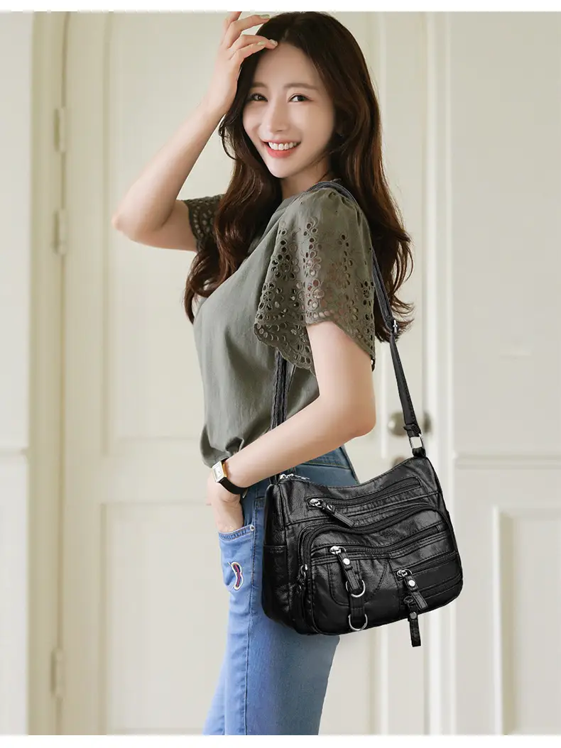Tan Leather Shoulder Bag for Women 2025 New Fashion — feature 15