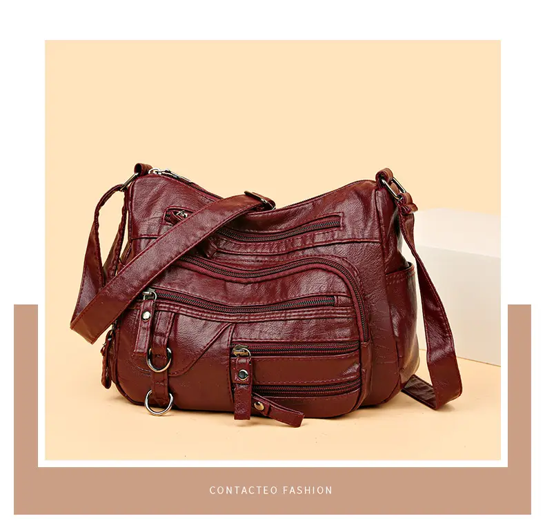 Tan Leather Shoulder Bag for Women 2025 New Fashion — feature 7