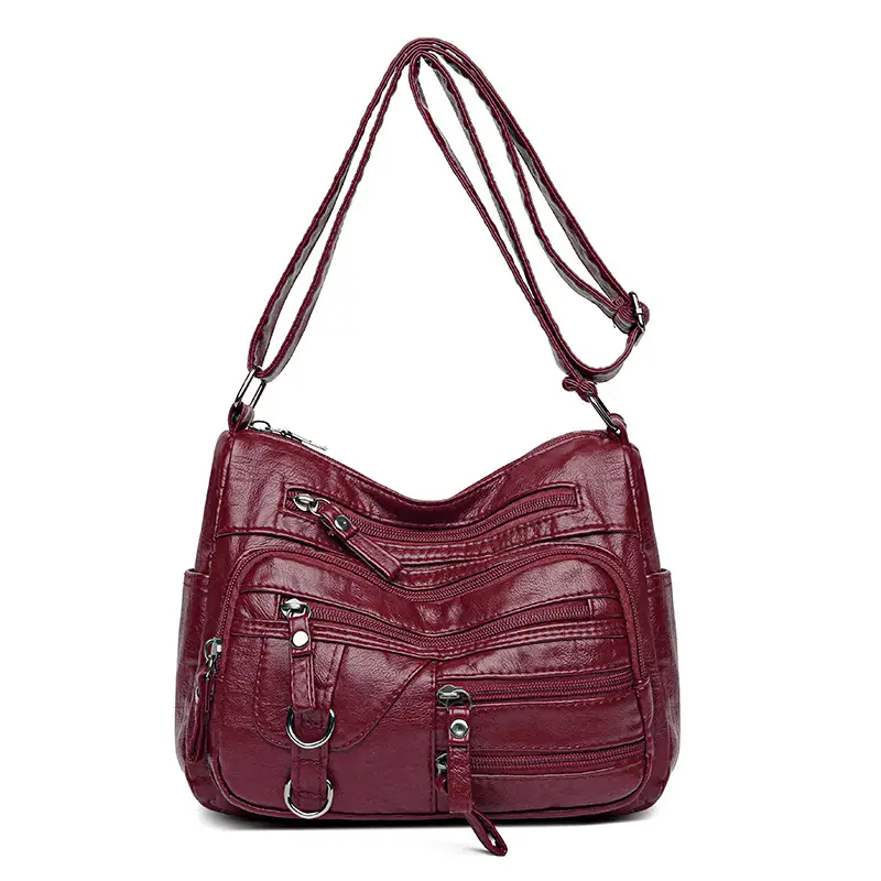 Tan Leather Shoulder Bag for Women 2025 New Fashion - Image 2