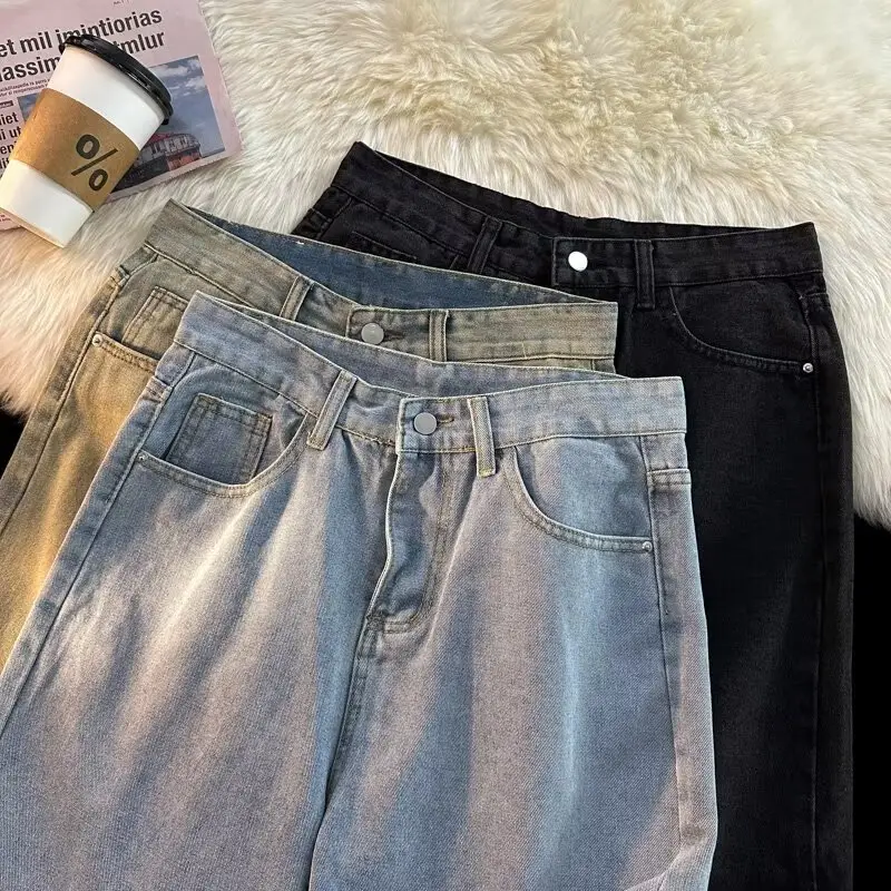 Men's Dark Wash Denim Shorts High Waist Drawstring Casual — feature 39