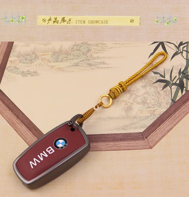 Green Chinese Handwoven Wrist Strap with Gold Buckle — feature 8