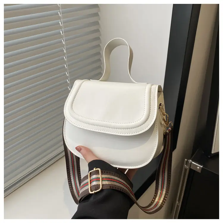 White Saddle Bag for Women, 2024 New Arrival, All-Match Style — feature 15